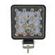 LED фара 48W SLIM 16x3W широкий промінь 85х85х15 мм квадратний корпус 6000K LED4860АТSLIM фото 4