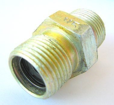 Клапан гідросистеми сповільнюючий Н 036.65.000-04 (різьба M20*1.5-M20*1.5 ключ 24) Н 036.65.000-04 фото