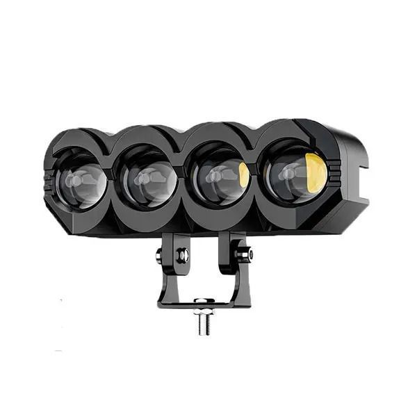 LED фара з чітким світловим кордоном 40W надяскрава мото-фара 10W х 4 ближне+дальне світло GMP BP-125 фото